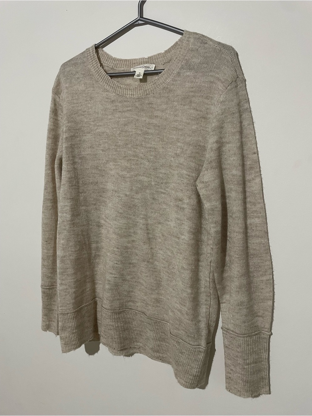 Light Beige Crewneck Sweater
